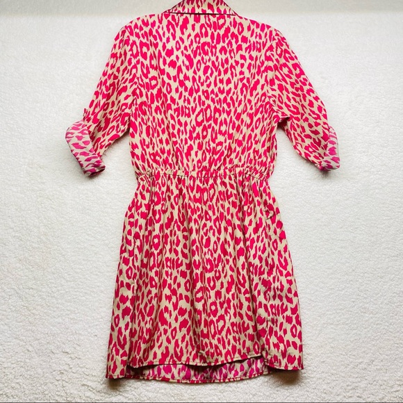 BeBop Cheetah Print Dress - Pink Juniors Size Medium - Picture 4 of 9